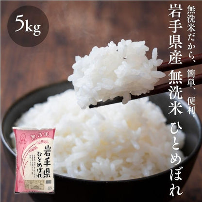 無洗米　ひとめぼれ　5kg／10kg(5kg×2)　岩手県産　【令和6年産】