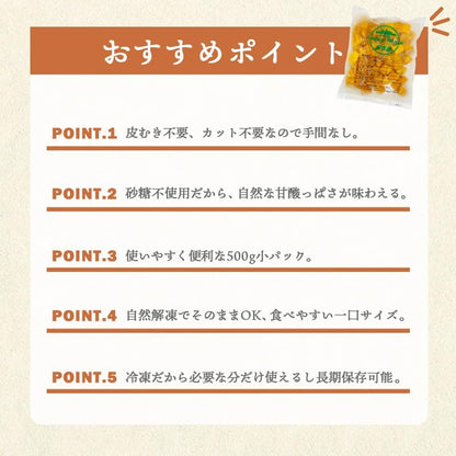 マンゴー 冷凍 カット済 500g／ 1kg (500g x 2パック)完熟 ダイス カット カンボジア産 砂糖不使用 冷凍マンゴー