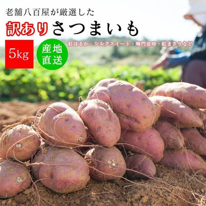 さつまいも 訳あり 5kg 国産 サツマイモ 品種おまかせ(紅はるか シルクスイート 紅まさり 鳴門金時) 野菜 さつま芋