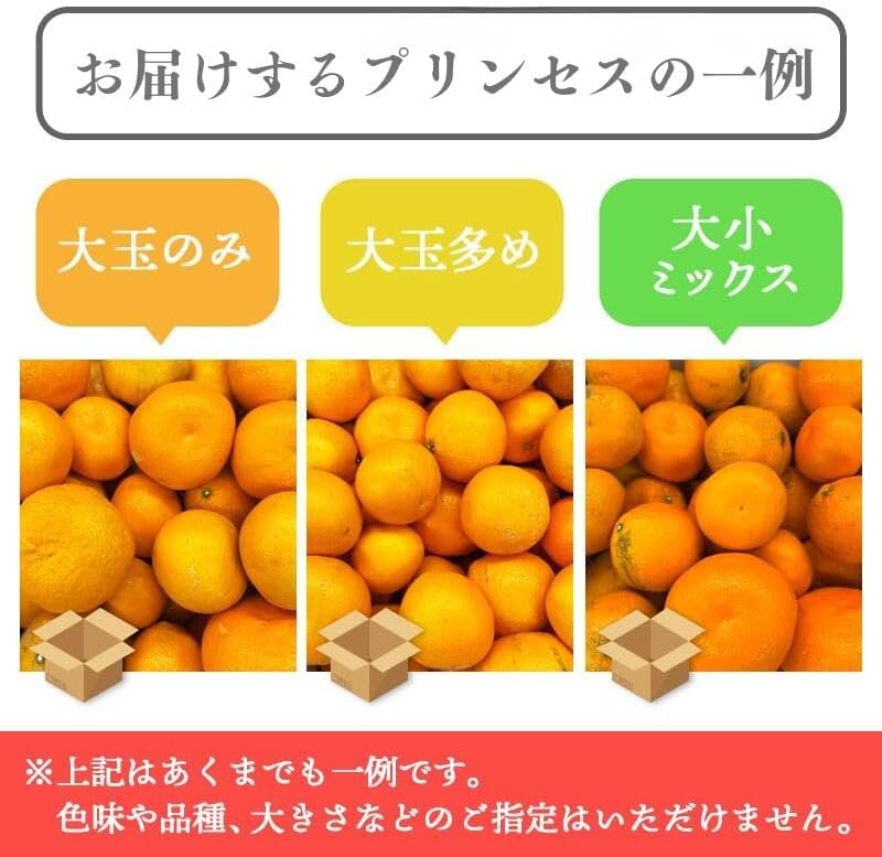 プリンセス1kg／2kg ／5kg ぷりんせす 訳あり 愛媛県産