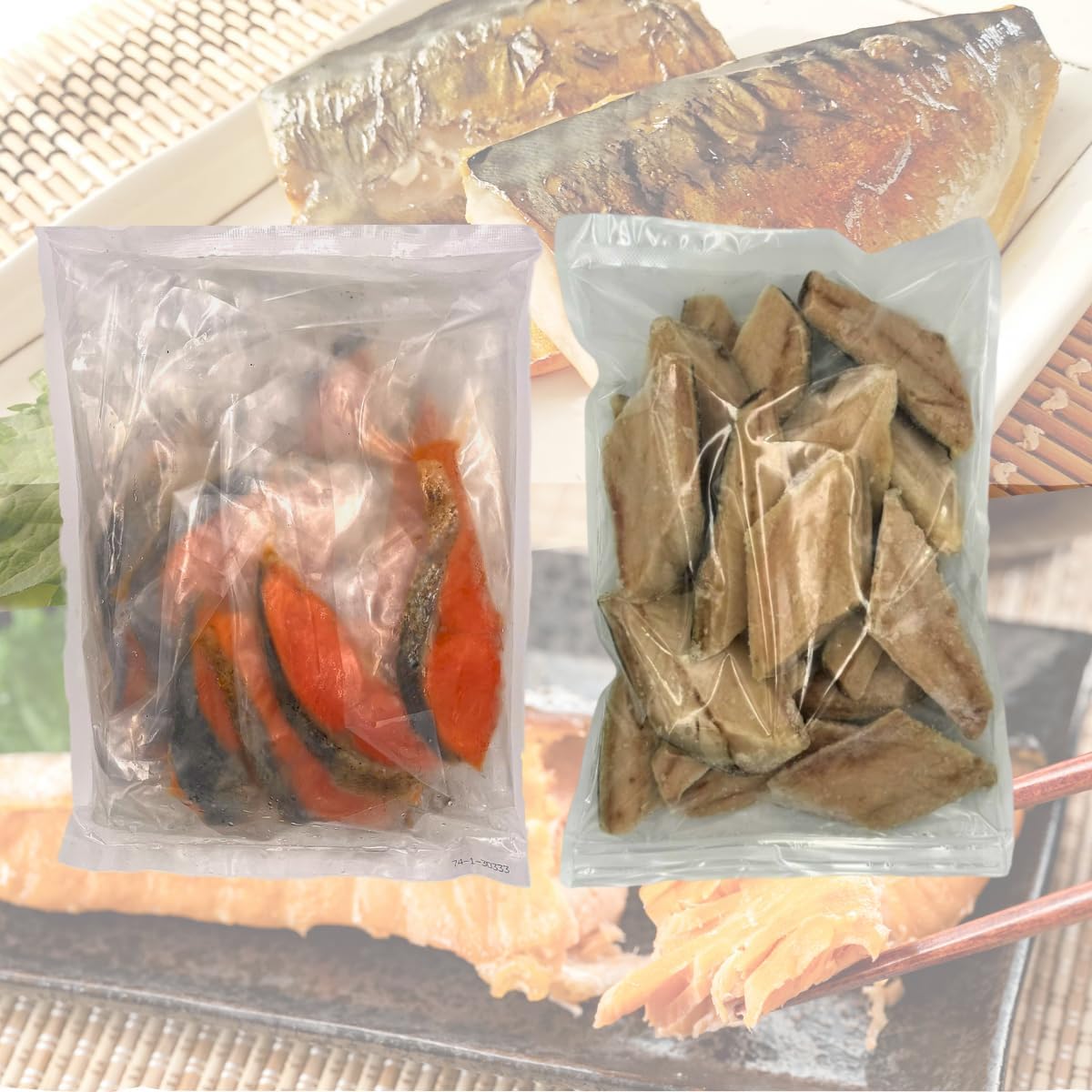 【 骨なし 無塩 鯖 1kg 】&【 焼き鮭 切り身 1kg 】合計2kg セット 訳あり 骨取り さば サバ 冷凍 サケ さけ 銀鮭 塩鮭 詰め合わせ