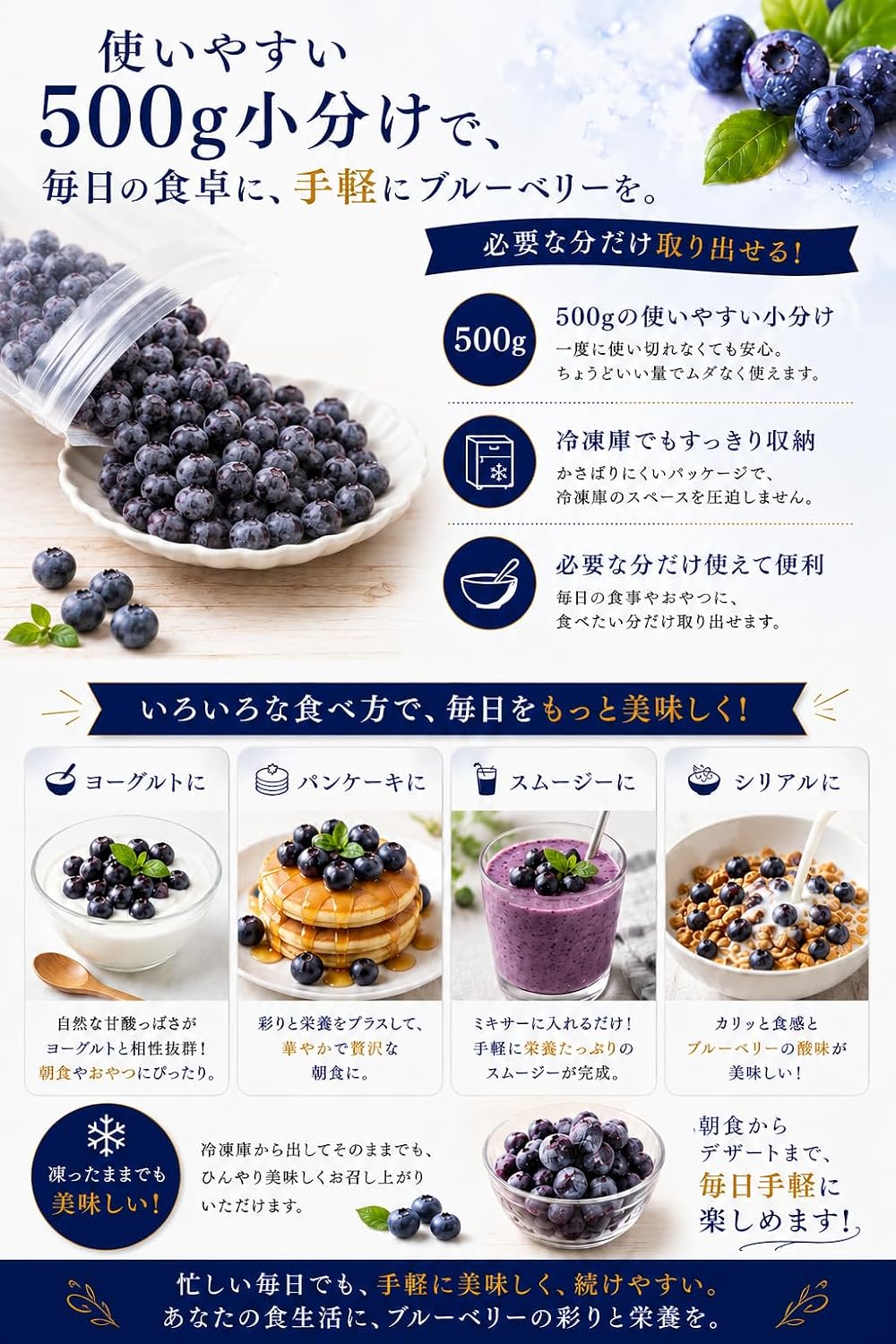 冷凍ブルーベリー