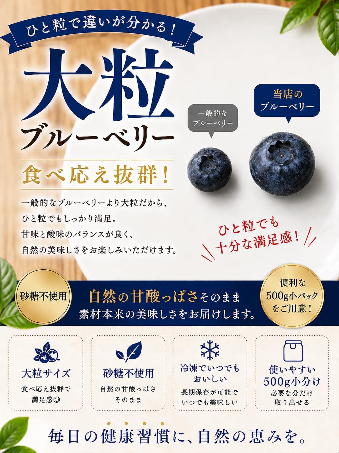 冷凍ブルーベリー
