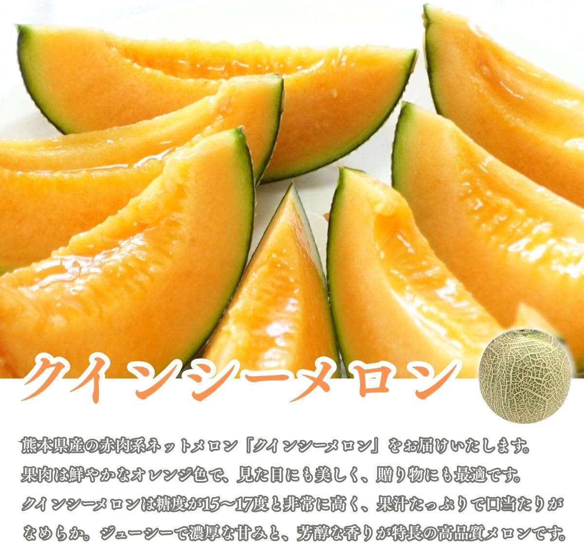 赤肉青肉メロンセット　贈答用　2玉(1玉1kg以上)　熊本県産　【化粧箱入り】