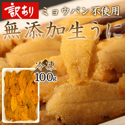 訳あり 冷凍 生うに 無添加 ミョウバン不使用 ウニ 雲丹